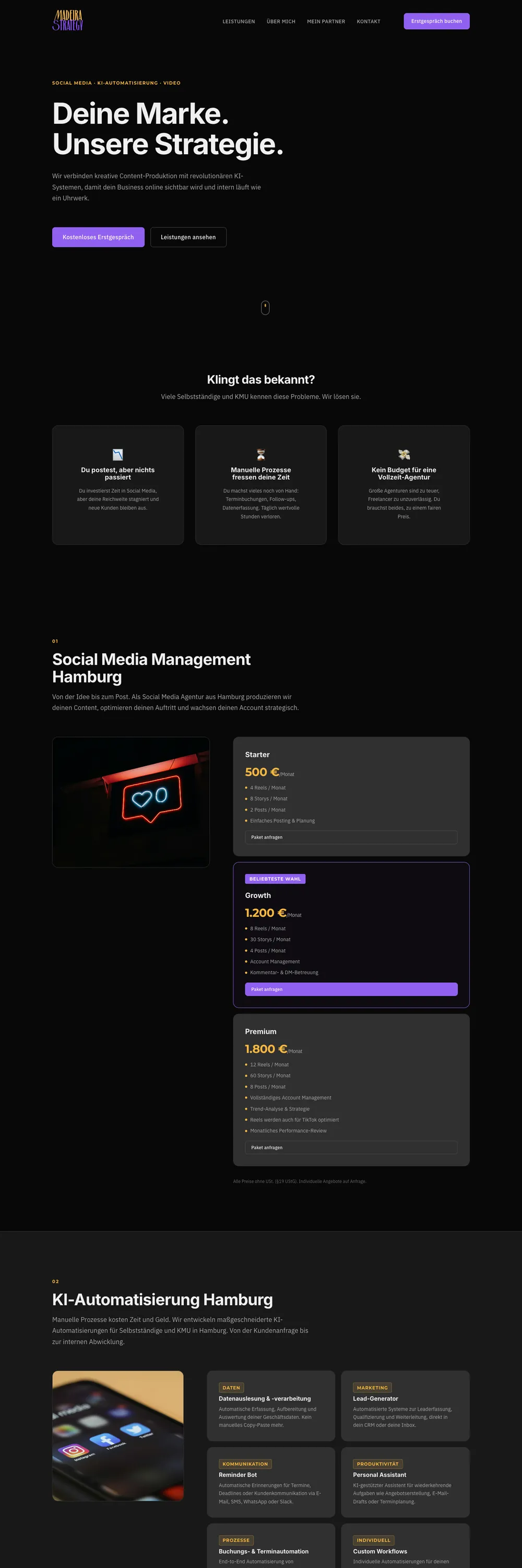 Madeira Strategy – Web von Create2Flow Hamburg